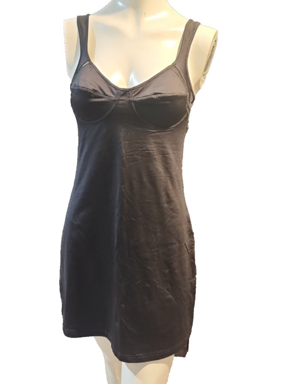 vintage GIANNI VERSACE INTENSIVE s 8 shaper mini Dress see through w support bra
